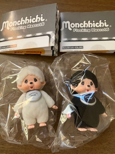 Monchhichi flocked mascot - flocked,