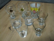 8 Gläser Glas Konvolut Lot Longdrink Schnaps 43 Amarula Fernet Branca Havana TOP