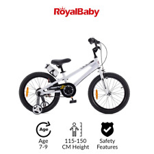 RoyalBaby Freestyle 18" BMX Kinderfahrrad Sicher & Langlebig - 6-9 Jahren (Weiß)
