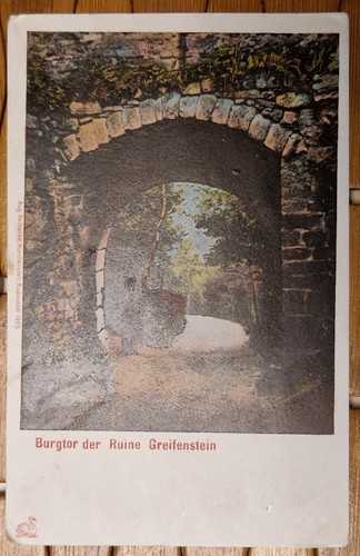 Litho burgtor der ruine - der,