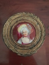 Antik messing dose mit deckel