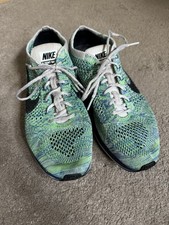 Nike Flyknit Racer Tranquility Teal Blue White – Rare – Größe 40,5 (US 7,5)