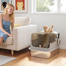 Pawhut katzenklo edelstahl mit - pawhut,
