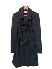 BIBA Wollmantel Damen Mantel Gr. DE 38 schwarz Casual-Look