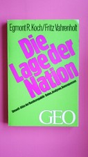 143412 Egmont R. Koch DIE LAGE DER NATION Umwelt-Atlas d. Bundesrepublik ;