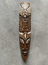 Balinesische Holzmaske 50 cm – Handgeschnitzt – Ethno Wanddeko aus Bali