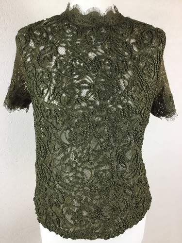 Zara hochhals kurzarm khaki - zara;hochhals,