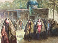 GROSSES ÖLGEMÄLDE IBRAHIM AL