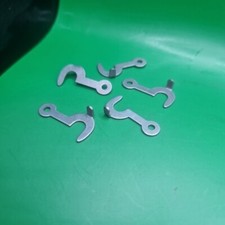 5x Alte Klavierhaken, Antik Schatullenhaken  Links  30mm  Oldtimer Riegel DDR