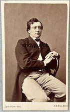 CDV WISSENSCHAFTLER HENRY ROSCOE CHEMIKER ERFINDER BLITZFOTOGRAFIE ANTIKES FOTO