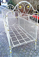 Tolle "Cottage Garden-- Kinderbett "" Metall,  Klappbett  um 1860 Bett B 1039