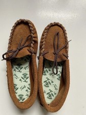 Taos Kinder Mokassins Indianer Hippie Boho Minnetonka Leder 32 Braun