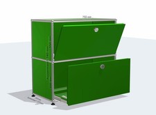 USM Haller Regal 75cm breit Sideboard 2 Fächer 1 Klappe 1 Vollauszug vers Farben