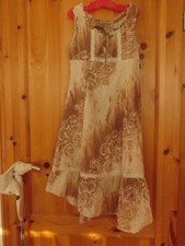 Pampolina Patchwork Sommerkleid Maxikleid 152 braun beige Country WesternStyle