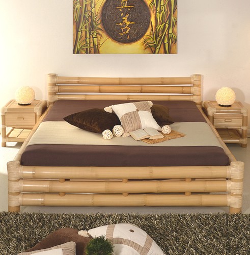 Bambusbett 140x200 samar - bambusbett,
