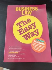 BUSINESS LAW THE EASY WAY By Robert W. Emerson *Excellent Condition*
