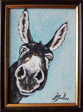 Esel Ölgemälde Original Esel