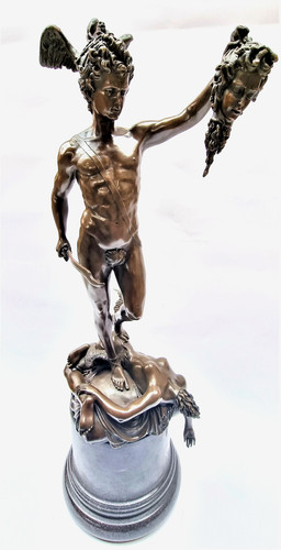 Bronze statue perseus mit - perseus, dem