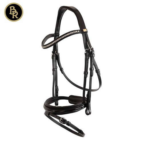 Trensenzaum hexham mit lack - br,
