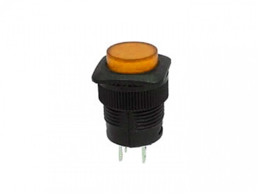 Drucktaster mit orangener led - orangener,