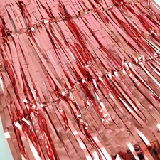 Rosegold Fransen Vorhang