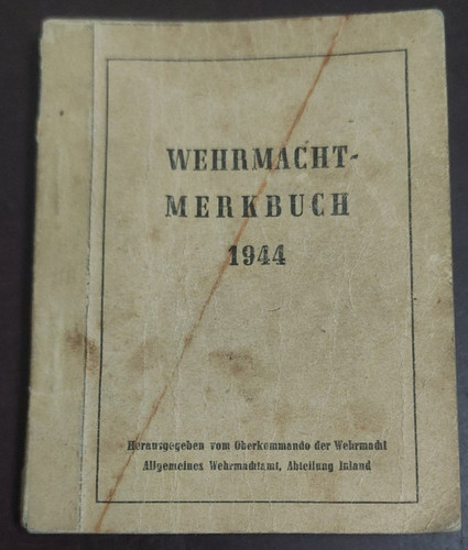 Wehrmacht merkbuch 1944 - merkbuch,