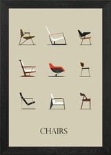 Konvolut moderne Stuhl Designs