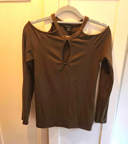 Amisu damen shirt basic - shirt, braun