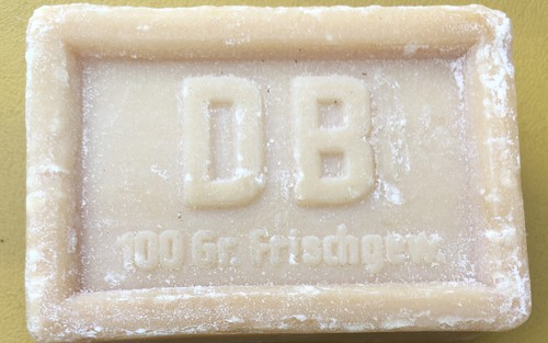 Ein altes stück kernseife - stück,