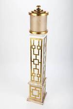 point-home Design-Schrank "Asia-Style" mit Licht, Retro, weiß/gold, 127cm