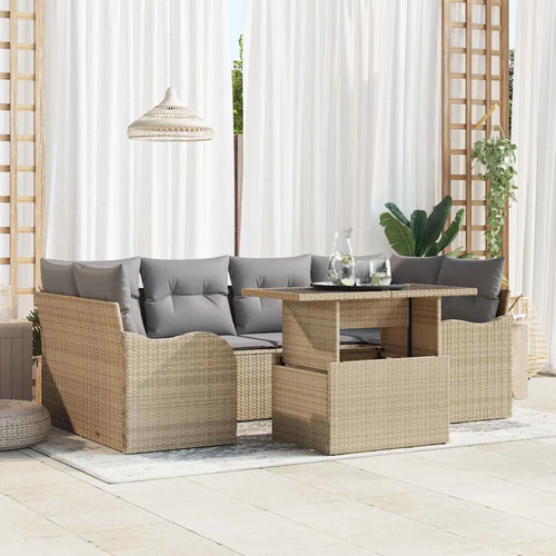 Gartensofa set mit kissen - kissen, 7
