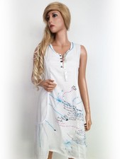 ✨ SOGGO Hemdblusenkleid für Damen S Ärmellos V-Ausschnitt ✨