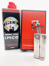 IMCO Super Benzin Triplex mit Logo neu ovp Chrome Nickel Feuerzeug + 1 x Benzin