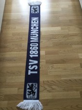 Fanschal TSV 1860 München, ca. 140x15 cm, rückseitig Allianz Arena, 2 Fotos