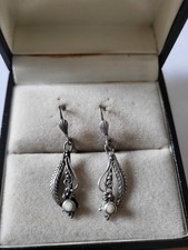 Art-Deco  Silber  Ohrringe 2x