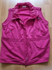 Leichte, sportliche, elegante Damen Weste in Pink mit Schal Gr. XL+  Bonita