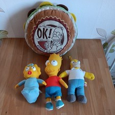 Homer, Bart, Maggie Simpson / Homer Kissen / Plüschfigur 
