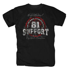 Hells Angels Support 81 1% World Eightyone Big Red Machine Biker Support T-Shirt