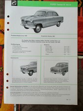 Ford Weltkugel Taunus 12 Standard 53-55 VW Gebrauchtwagenberater Prospektblatt 