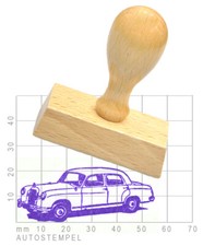 Oldtimer Autostempel Mercedes Ponton 180/180D (W120)
