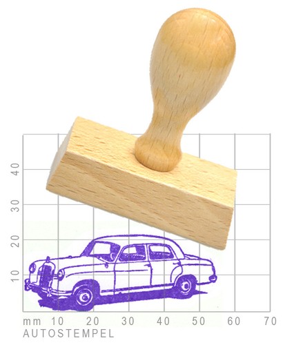 Oldtimer autostempel mercedes - oldtimer,