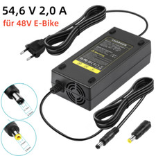 54,6V 2A Netzteil Ladegerät für 48V 13S Li-Ion Lithium Akku E-bike 5,5x2,1/2,5mm