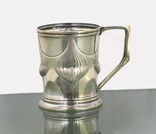 floraler JUGENDSTIL  TEEGLAS
