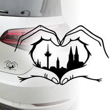 Köln Skyline Herz Hand