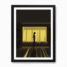 Gerahmtes Wandbild Silhouette