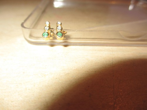 Ohr stecker 375 1000 god - 375/1000, god,