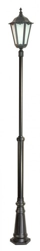 Schwarze mastleuchte 2 - schwarze, 1,9-2,9m
