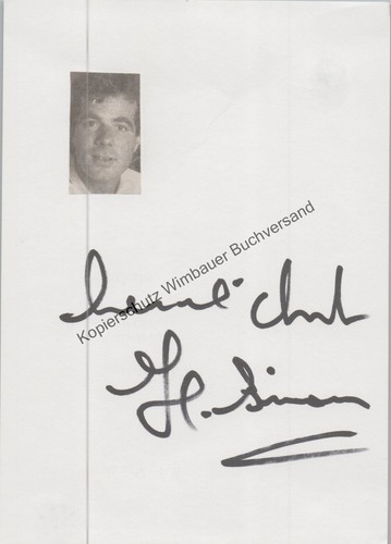 Original autogramm heintje - heintje, ///