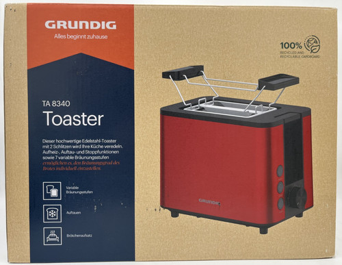 Grundig ta8340 toaster 950w - ta8340,