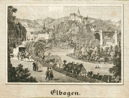 Tschechien loket gesamtansicht - tschechien,